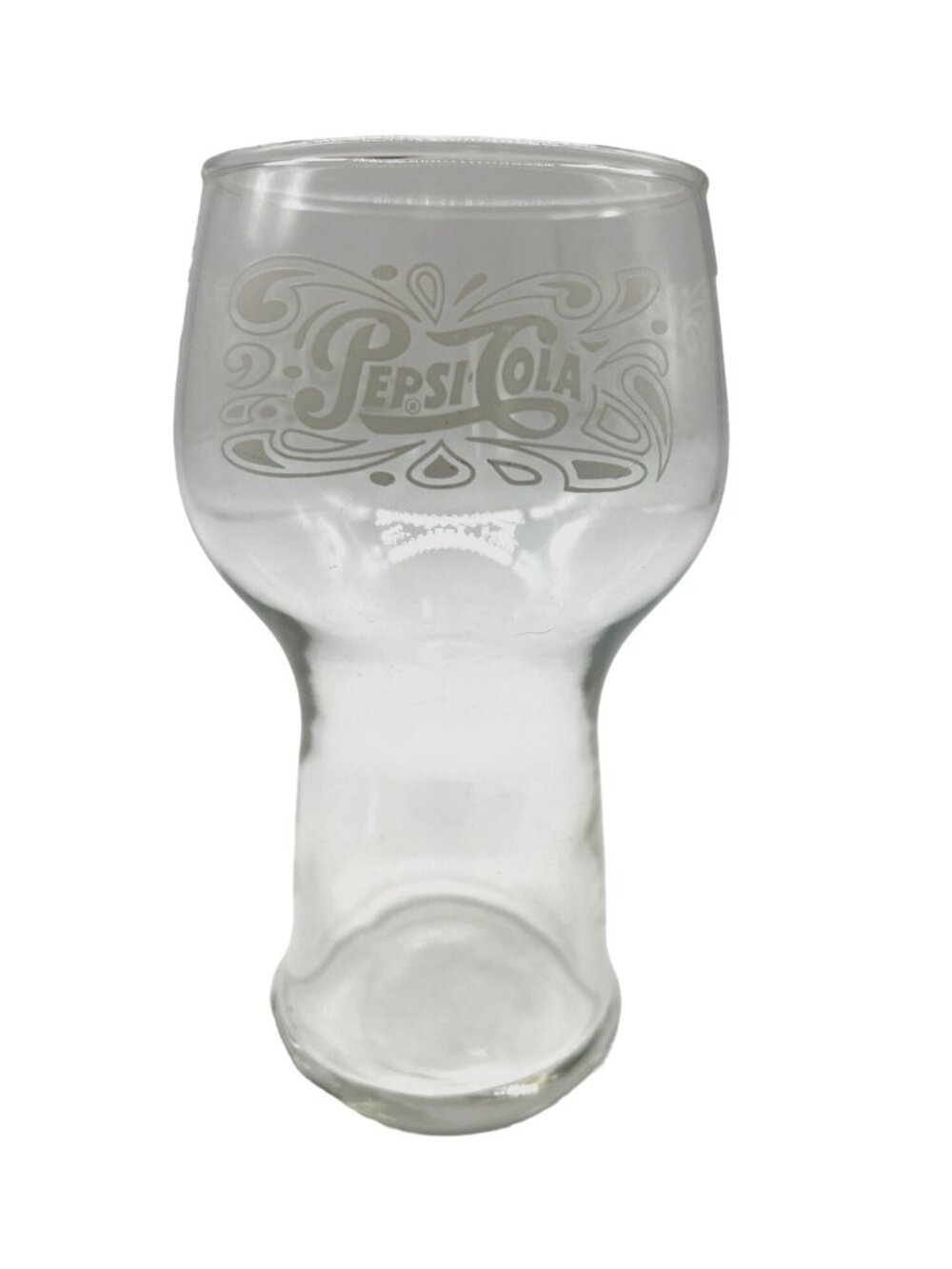 Vintage 1970s Pepsi Cola Fountain glass pedestal glassware
